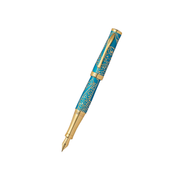 Load image into Gallery viewer, Cross Year of the Monkey Fountain Pen - Tibetan Teal
