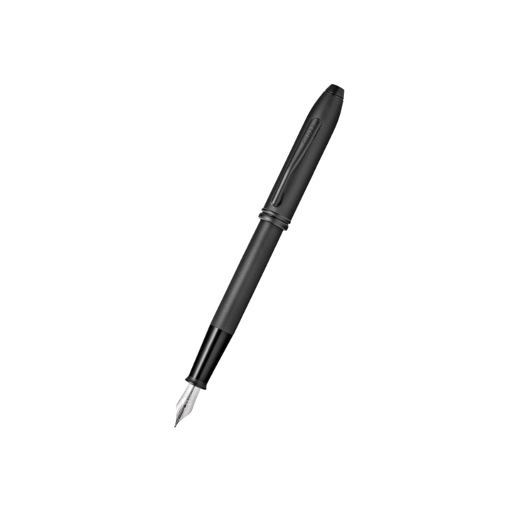 Cross Townsend Fountain Pen in Black Micro — Cross fountain pen — precision nib writing instrument, at Cityluxe Singapore stationery store
