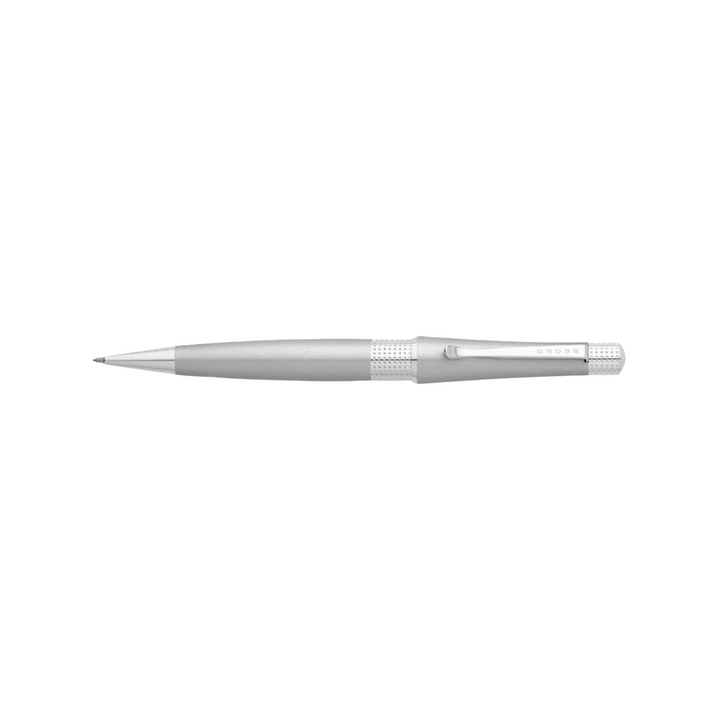 Cross Beverly Satin Chrome Ballpoint Pen — Cross rollerball pen — fluid gel ink writing instrument, at Cityluxe Singapore