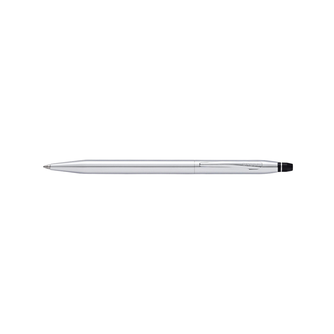 Cross Click Lustrious Chrome Ballpoint Pen — Cross ballpoint pen — reliable smooth-writing everyday pen, at Cityluxe Singapore