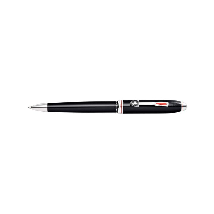 Cross Ferrari Townsend Ballpoint Pen in Glossy Black Lacquer — Cross ballpoint pen — reliable smooth-writing everyday pen, at Cityluxe Singapore