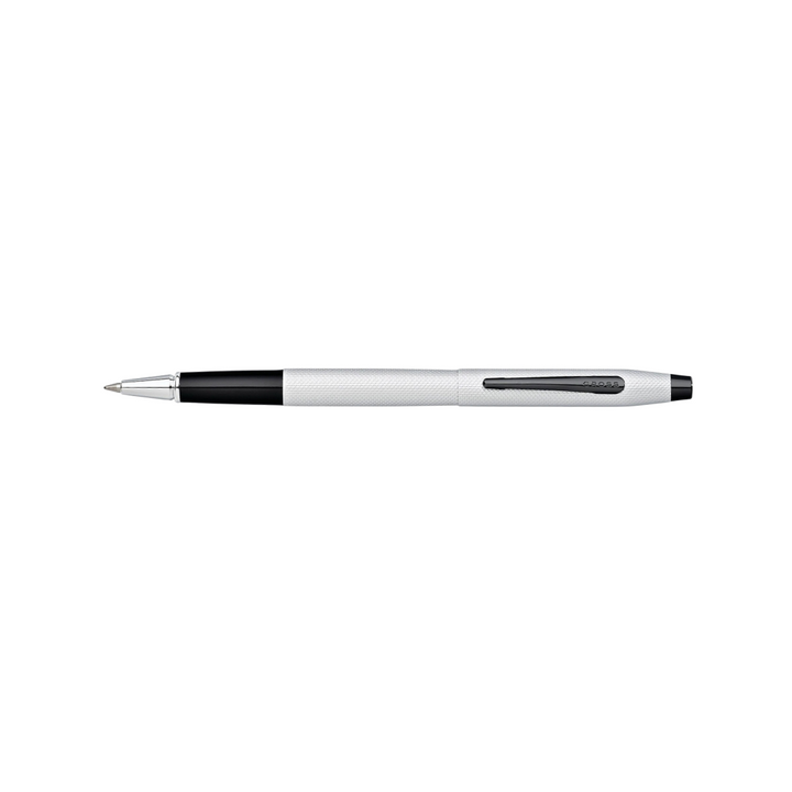Classic Century Brushed Chrome Rollerball Pen — Cross rollerball pen — fluid gel ink writing instrument, at Cityluxe Singapore