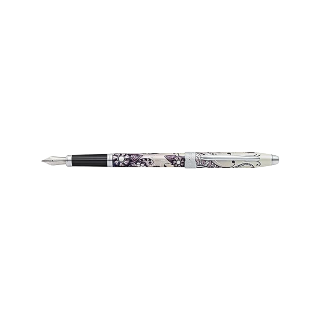 Cross Botanica Fountain Pen in Black — Cross fountain pen — precision nib writing instrument, at Cityluxe Singapore stationery store