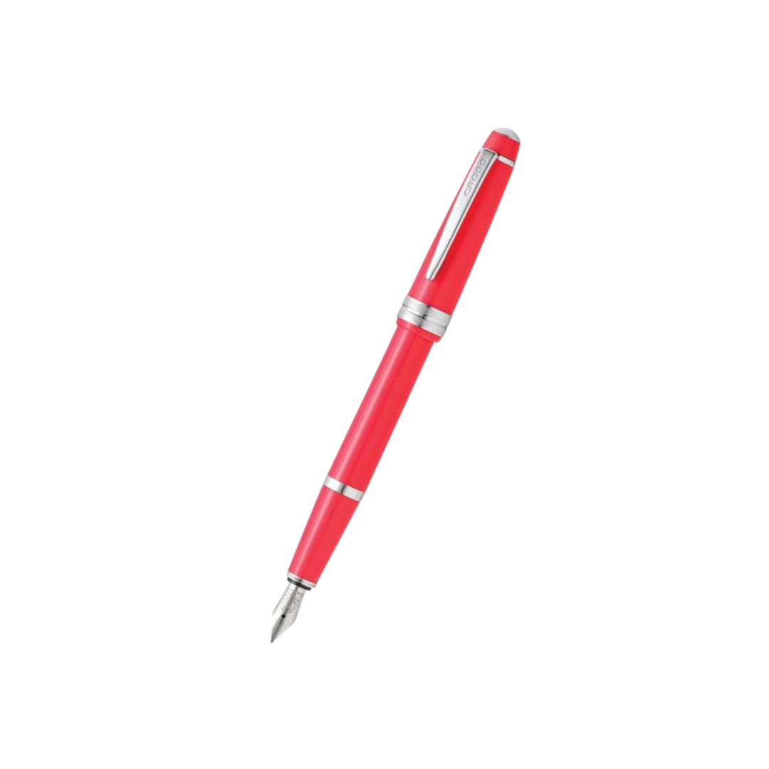 Cross Fountain BAILEY Light Coral with Black Ink Bottle
