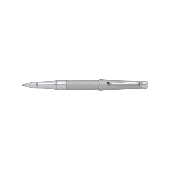 Cross Beverly Satin Chrome Rollerball Pen — Cross rollerball pen — fluid gel ink writing instrument, at Cityluxe Singapore