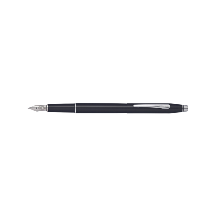 Cross Classic Century Fountain Pen in Black Lacquer — Cross fountain pen — precision nib writing instrument, at Cityluxe Singapore stationery store