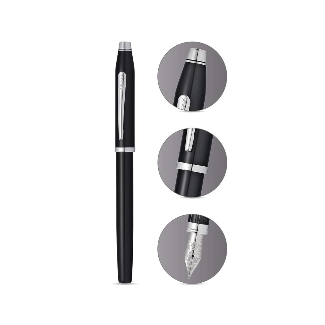 Cross Century II Fountain Pen - Black Lacquer