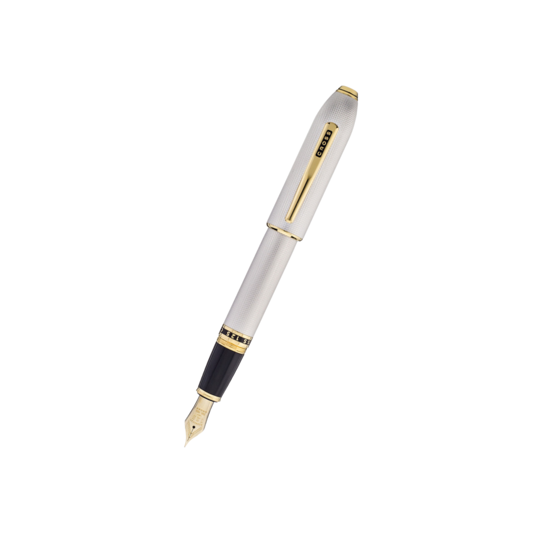 Cross Peerless 125 Fountain Pen - Platinum with Medalist Trim