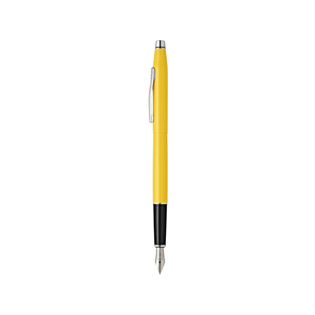 Cross Classic Century Fountain Pen in Sunrise Yellow — Cross fountain pen — precision nib writing instrument, at Cityluxe Singapore stationery store