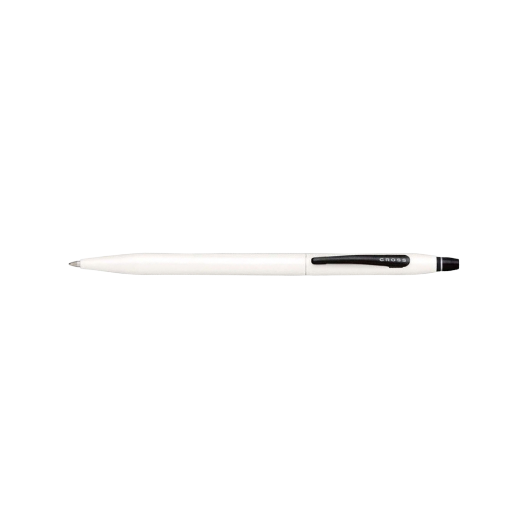 Cross Click White Rollerball Pen — Cross rollerball pen — fluid gel ink writing instrument, at Cityluxe Singapore