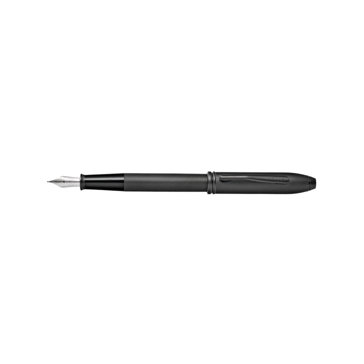 Cross Townsend Fountain Pen in Black Micro — Cross fountain pen — precision nib writing instrument, at Cityluxe Singapore stationery store
