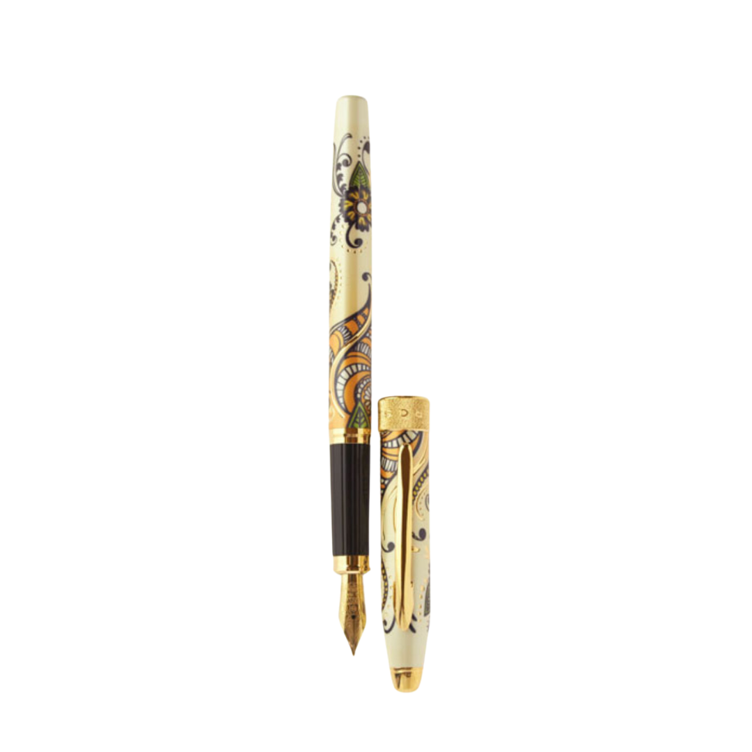 Cross Botanica Fountain Pen in Magnolia — Cross fountain pen — precision nib writing instrument, at Cityluxe Singapore stationery store
