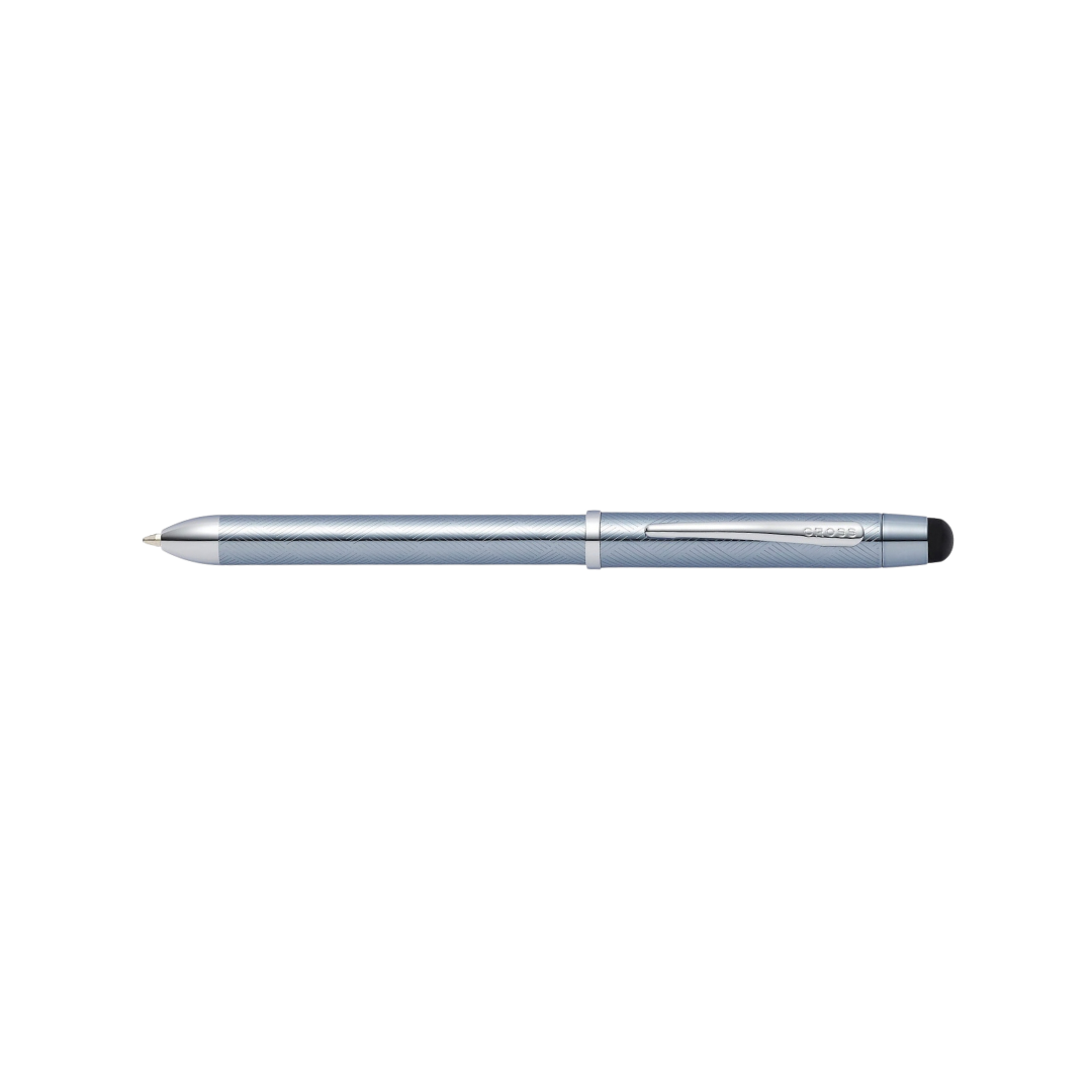 Cross Tech3+ Frosty Steel Lacquer Multifunction Pen — Cross ballpoint pen — reliable smooth-writing everyday pen, at Cityluxe Singapore