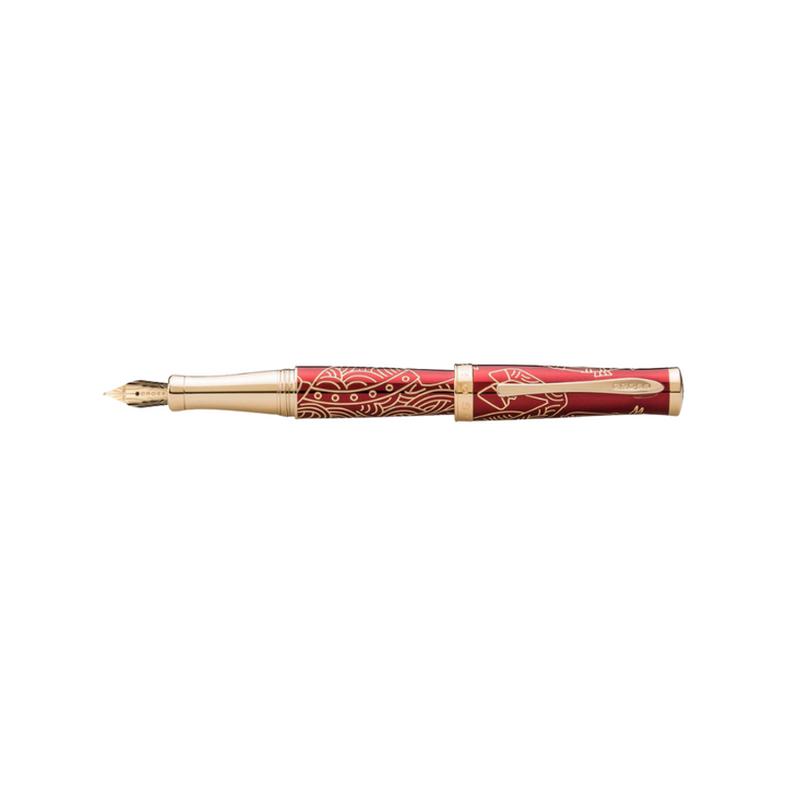 Cross Sauvage Year of the Horse Fountain Pen in Red — Cross fountain pen — precision nib writing instrument, at Cityluxe Singapore stationery store