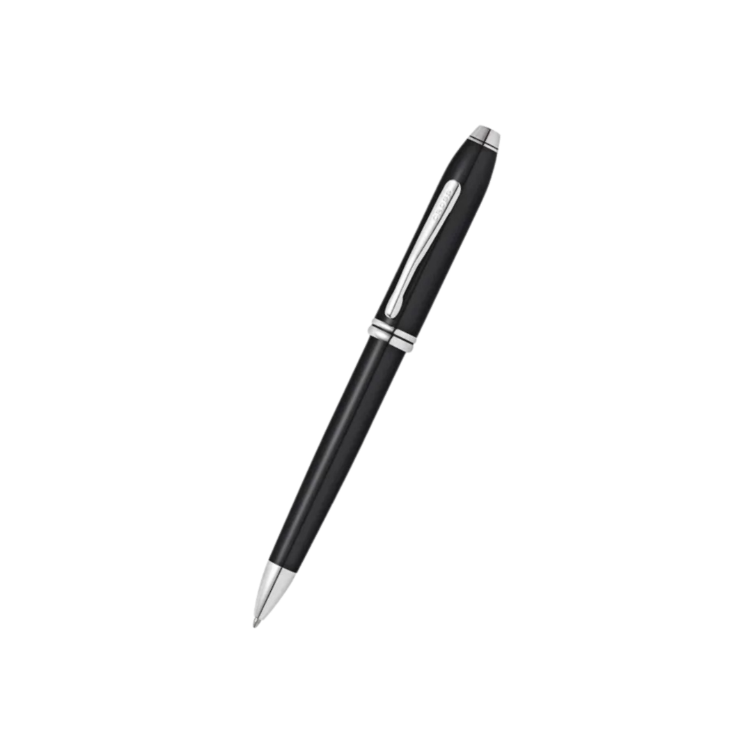 Cross Townsend Black Lacquer Ballpoint Pen — Cross ballpoint pen — reliable smooth-writing everyday pen, at Cityluxe Singapore
