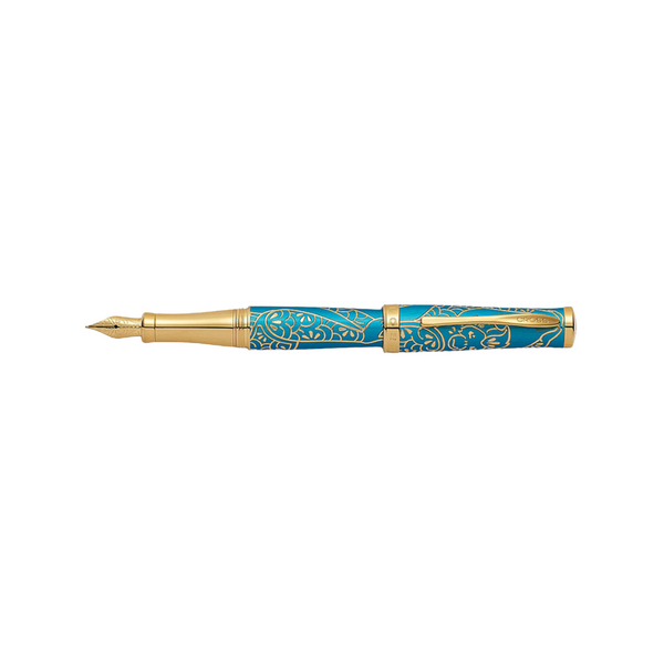 Load image into Gallery viewer, Cross Year of the Monkey Fountain Pen - Tibetan Teal
