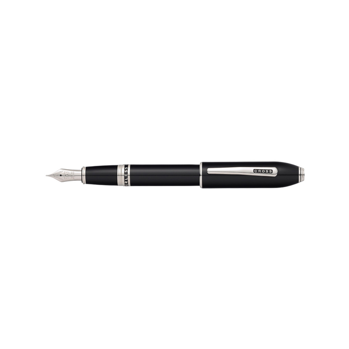 Cross Peerless 125 Obsidian Black Lacquer Fountain Pen — Cross fountain pen — precision nib writing instrument, at Cityluxe Singapore stationery store