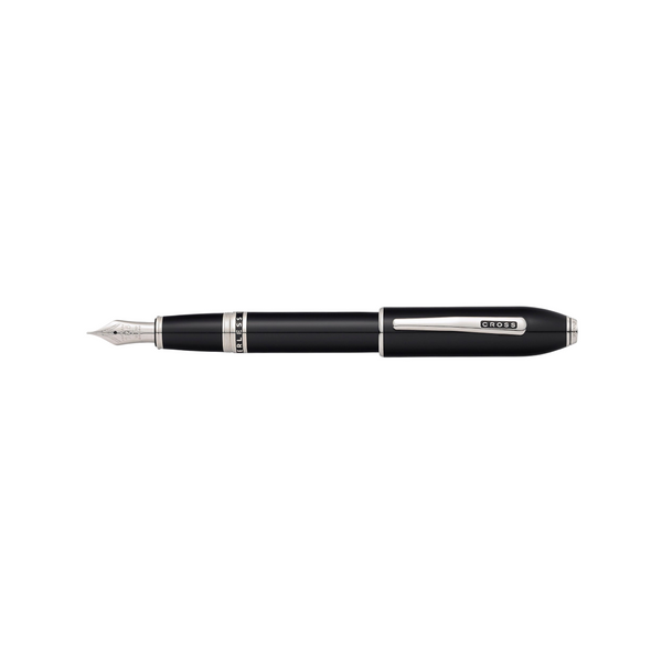 Load image into Gallery viewer, Cross Peerless 125 Obsidian Black Lacquer Fountain Pen
