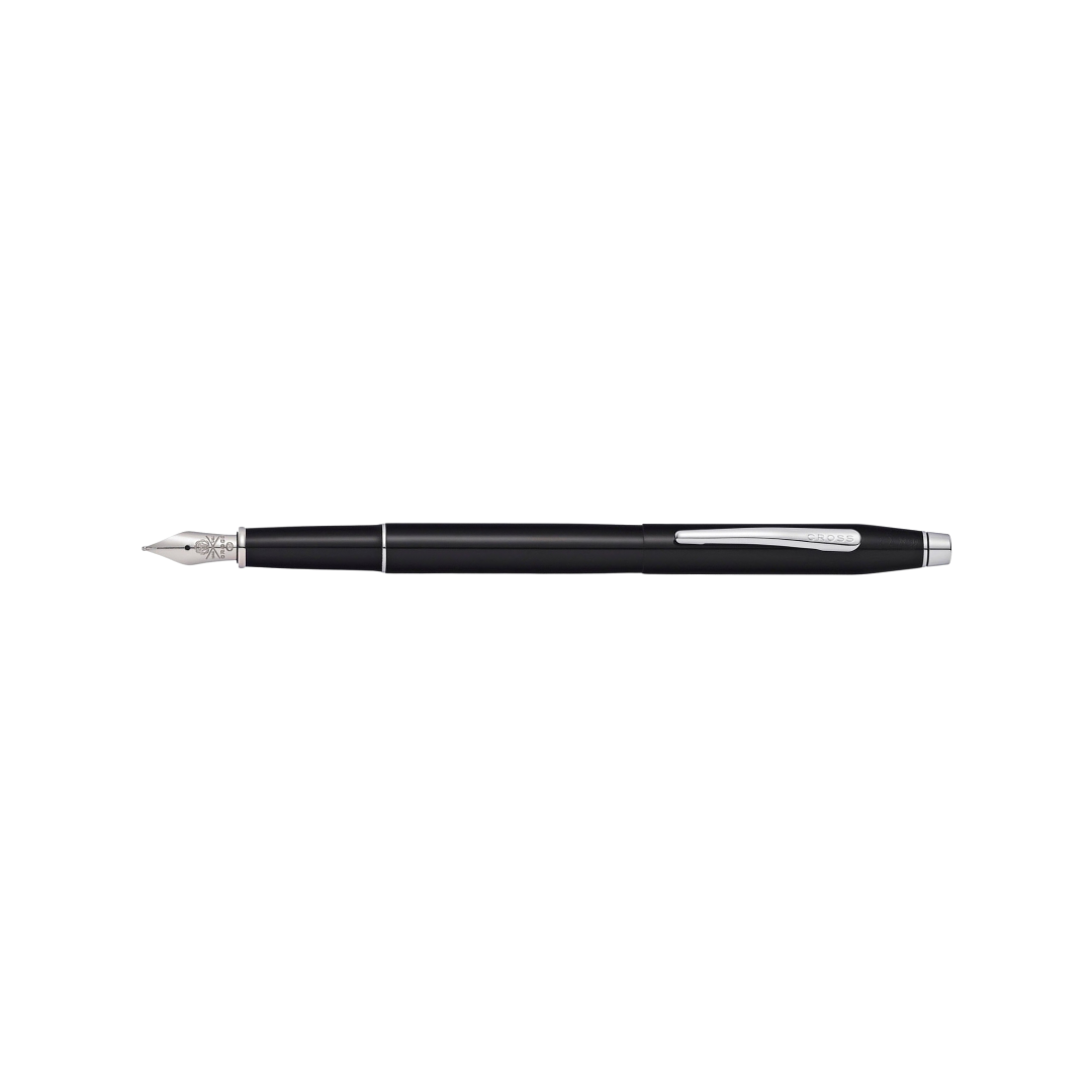 Cross Classic Century Black Lacquer Fountain Pen — Cross fountain pen — precision nib writing instrument, at Cityluxe Singapore stationery store