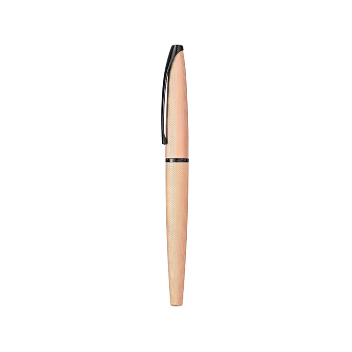 Cross ATX Brushed Rose Gold Fountain Pen — Cross fountain pen — precision nib writing instrument, at Cityluxe Singapore stationery store