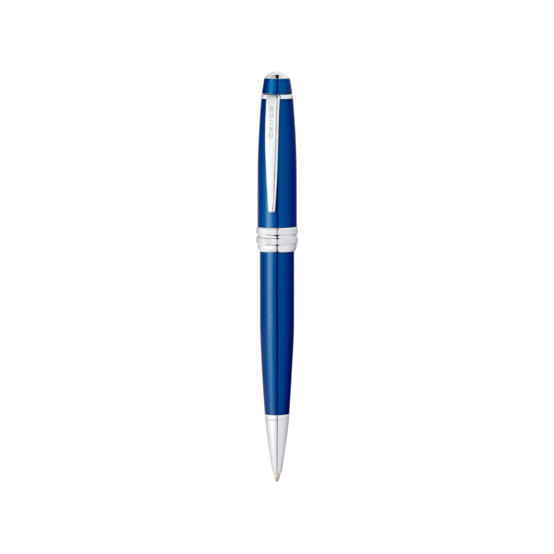 Cross Bailey Ballpoint Pen in Blue Lacquer — Cross ballpoint pen — reliable smooth-writing everyday pen, at Cityluxe Singapore