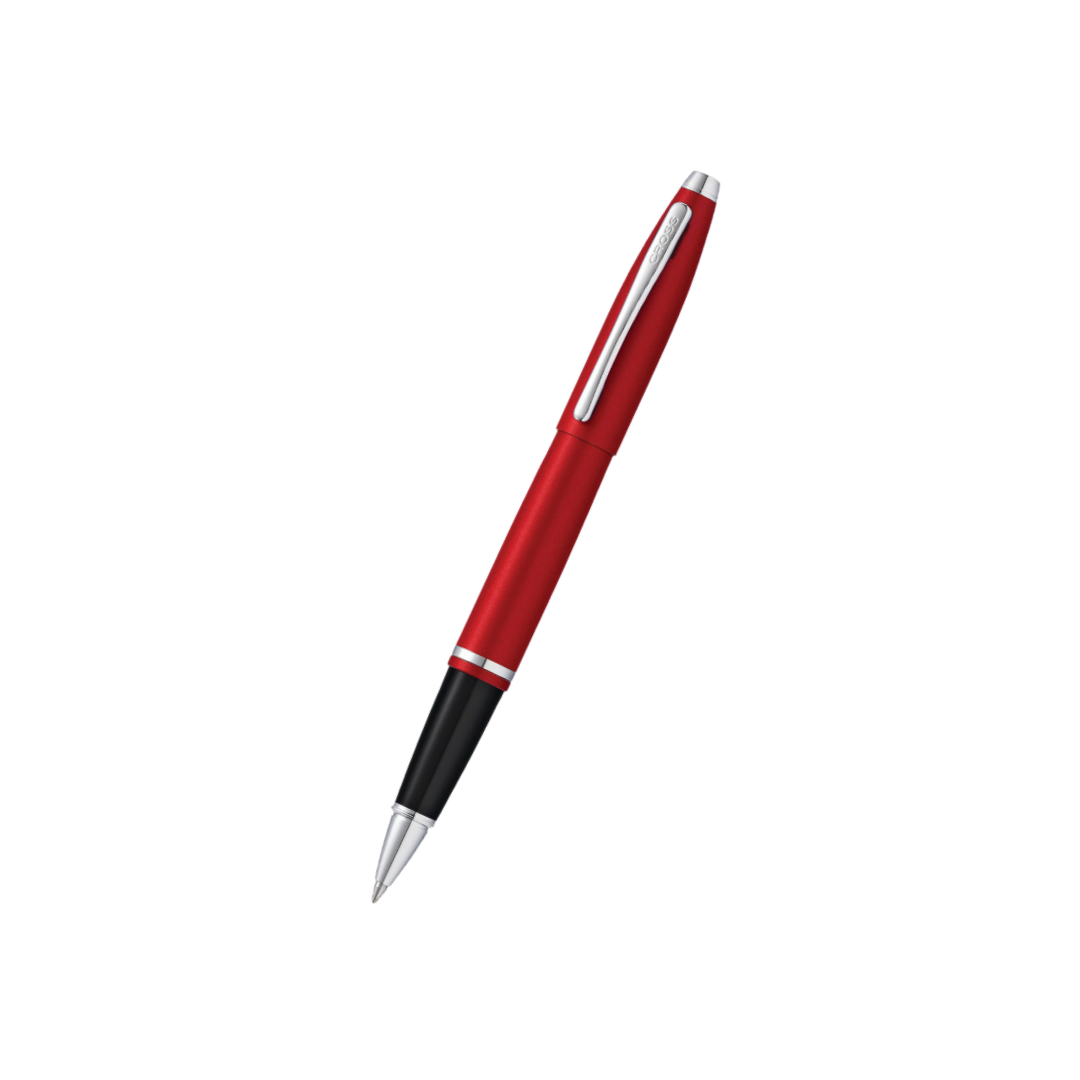 Cross Calais Matte Metallic Crimson Rollerball Pen — Cross rollerball pen — fluid gel ink writing instrument, at Cityluxe Singapore