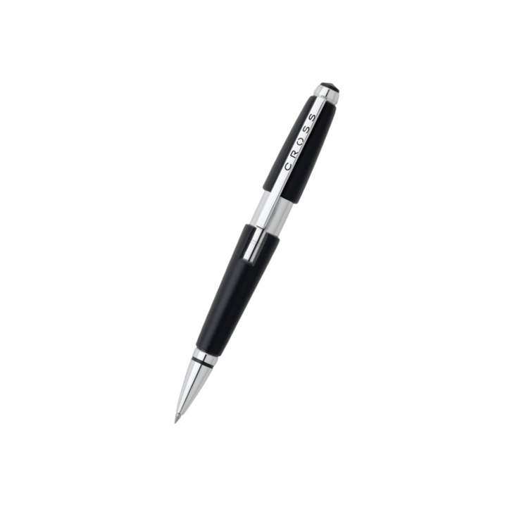 Cross Edge Rollerball Pen in Jet Black — Cross rollerball pen — fluid gel ink writing instrument, at Cityluxe Singapore