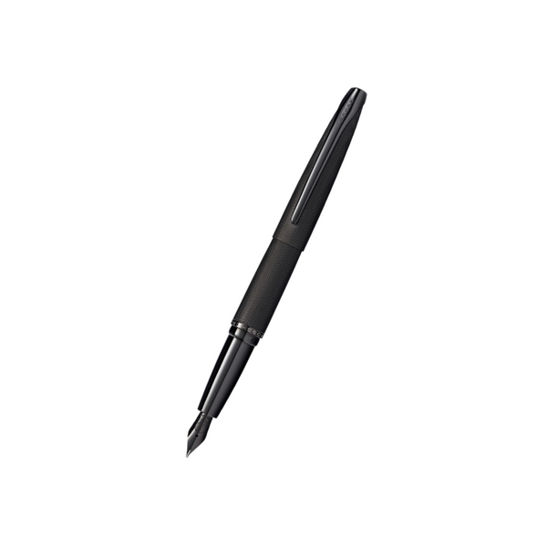 Cross ATX Brushed Black Fountain Pen — Cross fountain pen — precision nib writing instrument, at Cityluxe Singapore stationery store