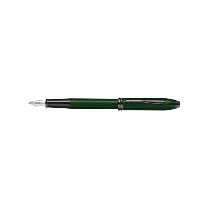 Cross Townsend Fountain Pen in Green Micro — Cross fountain pen — precision nib writing instrument, at Cityluxe Singapore stationery store