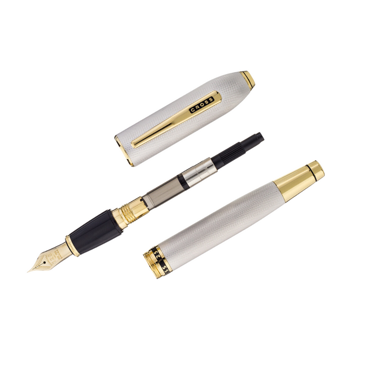 Cross Peerless 125 Fountain Pen - Platinum with Medalist Trim