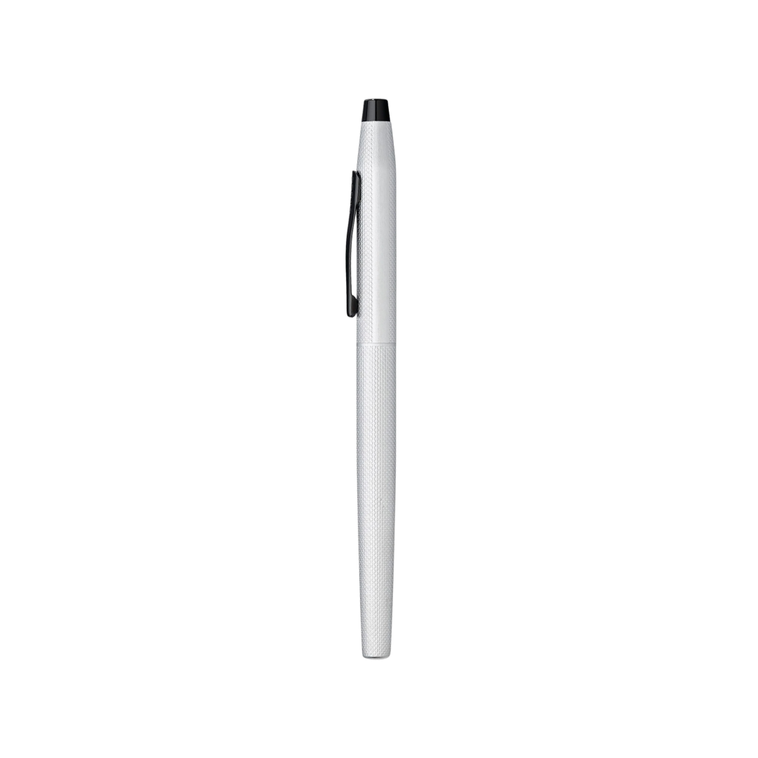 Classic Century Brushed Chrome Rollerball Pen — Cross rollerball pen — fluid gel ink writing instrument, at Cityluxe Singapore