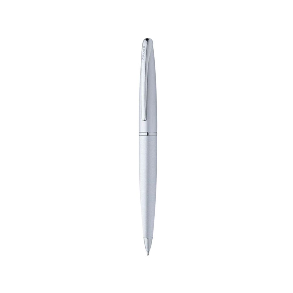 Cross ATX Matte Chrome Ballpoint Pen — Cross ballpoint pen — reliable smooth-writing everyday pen, at Cityluxe Singapore