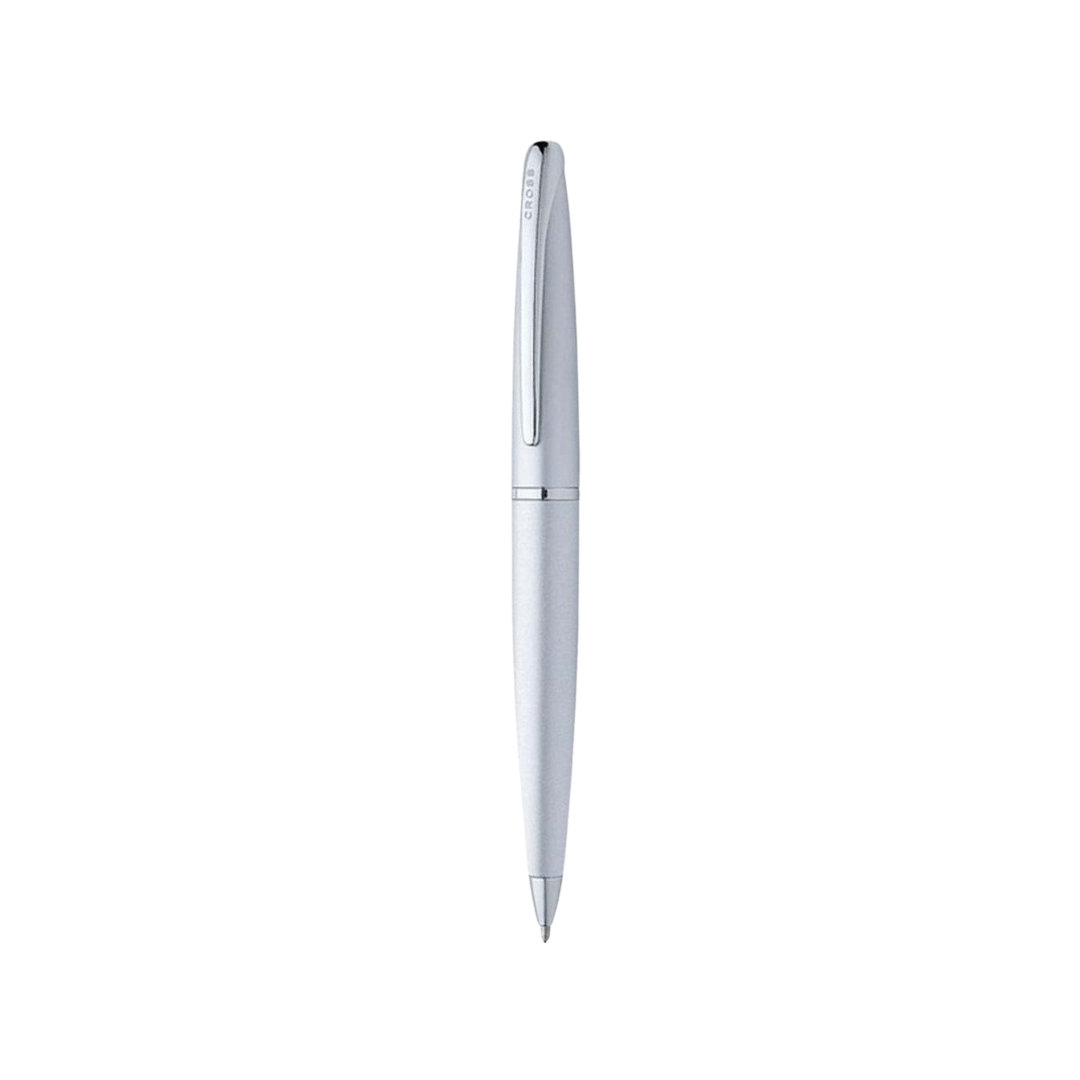 Cross ATX Matte Chrome Ballpoint Pen — Cross ballpoint pen — reliable smooth-writing everyday pen, at Cityluxe Singapore