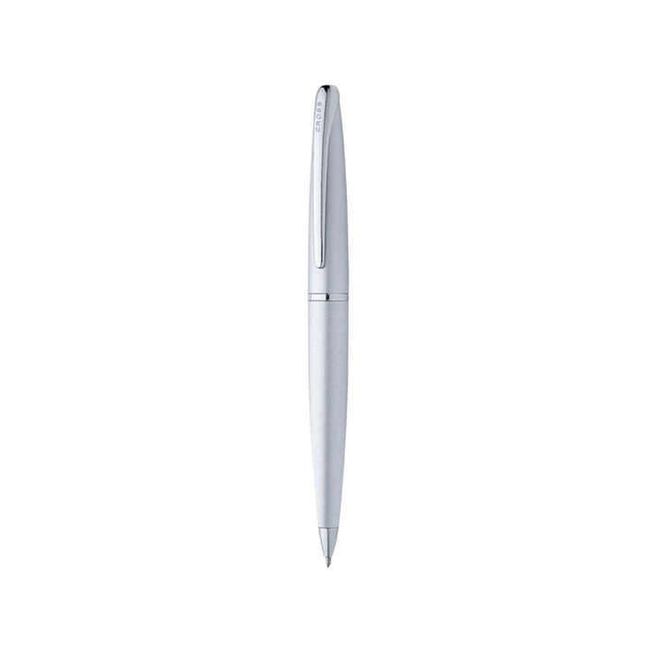 Cross ATX Matte Chrome Ballpoint Pen — Cross ballpoint pen — reliable smooth-writing everyday pen, at Cityluxe Singapore