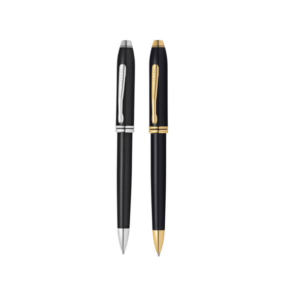 Cross Townsend Black Lacquer Ballpoint Pen — Cross ballpoint pen — reliable smooth-writing everyday pen, at Cityluxe Singapore