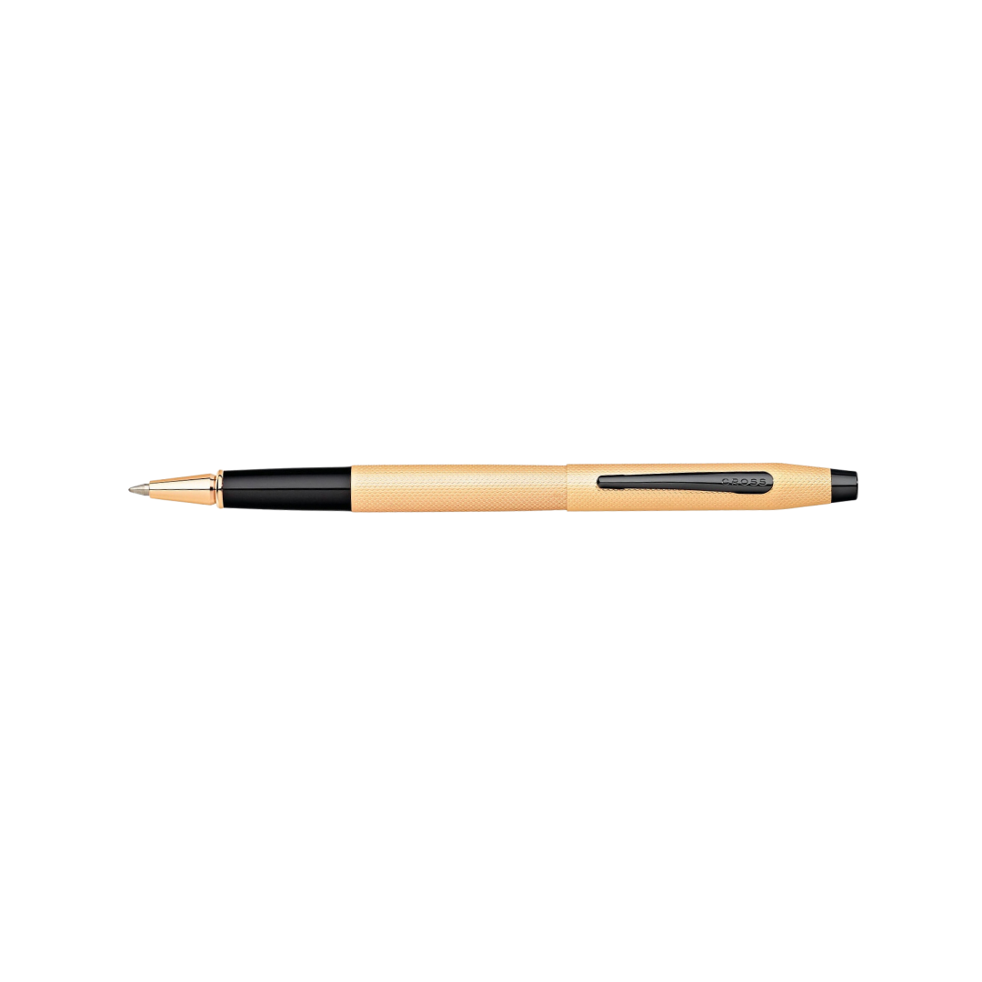 Cross Classic Century Brushed Rose-Gold PVD Rollerball Pen — Cross rollerball pen — fluid gel ink writing instrument, at Cityluxe Singapore