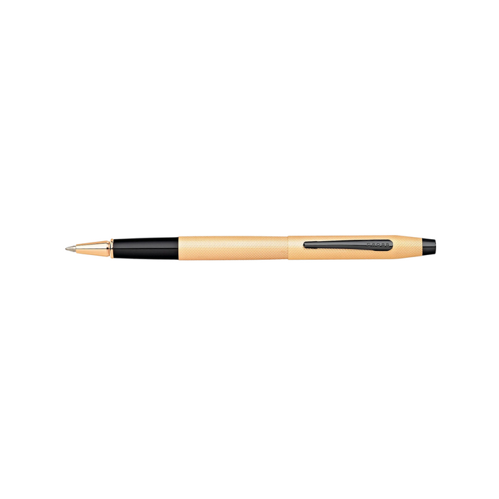 Cross Classic Century Brushed Rose-Gold PVD Rollerball Pen — Cross rollerball pen — fluid gel ink writing instrument, at Cityluxe Singapore