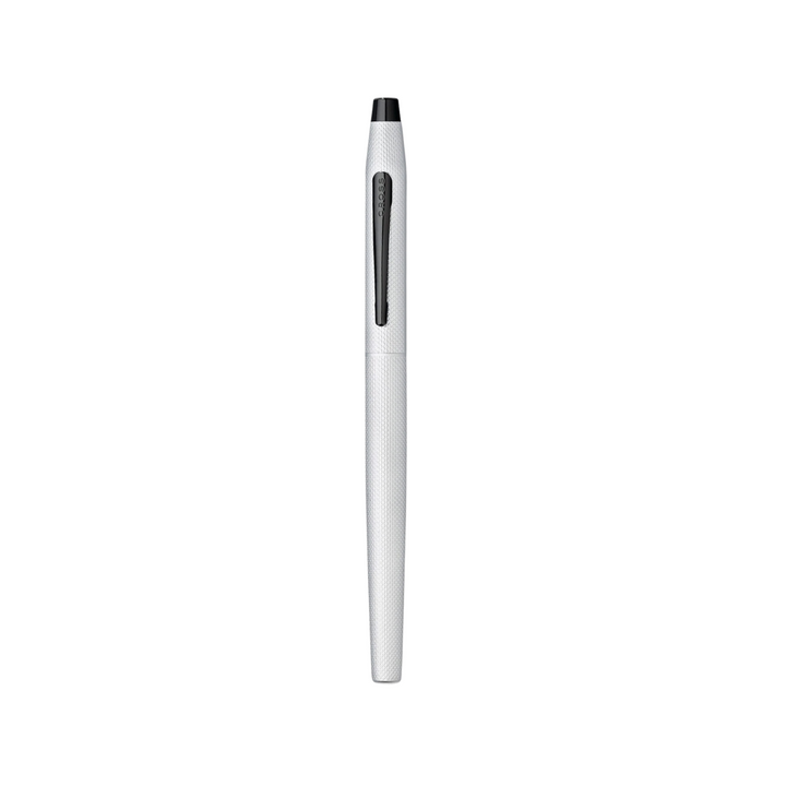 Classic Century Brushed Chrome Rollerball Pen — Cross rollerball pen — fluid gel ink writing instrument, at Cityluxe Singapore