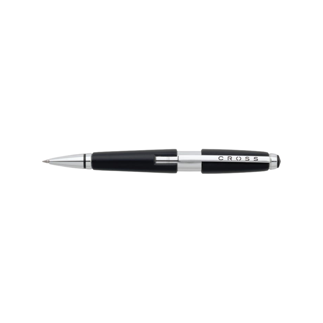Cross Edge Rollerball Pen in Jet Black — Cross rollerball pen — fluid gel ink writing instrument, at Cityluxe Singapore
