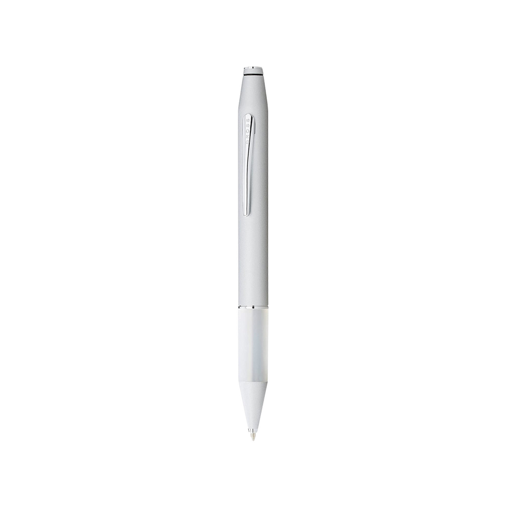 Cross Easy Writer Satin Chrome Ballpoint Pen — Cross ballpoint pen — reliable smooth-writing everyday pen, at Cityluxe Singapore