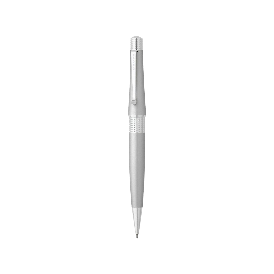 Cross Beverly Satin Chrome Ballpoint Pen — Cross rollerball pen — fluid gel ink writing instrument, at Cityluxe Singapore