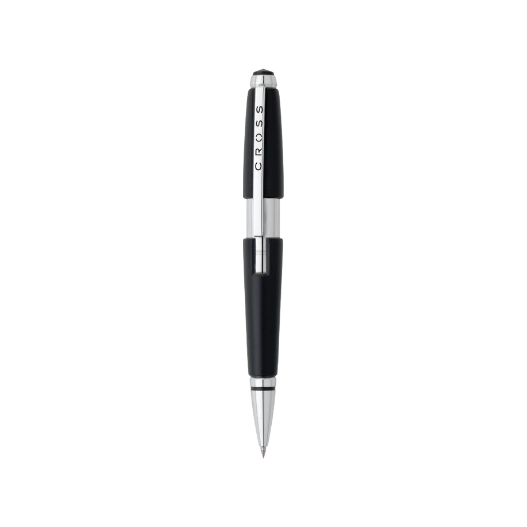 Cross Edge Rollerball Pen in Jet Black — Cross rollerball pen — fluid gel ink writing instrument, at Cityluxe Singapore