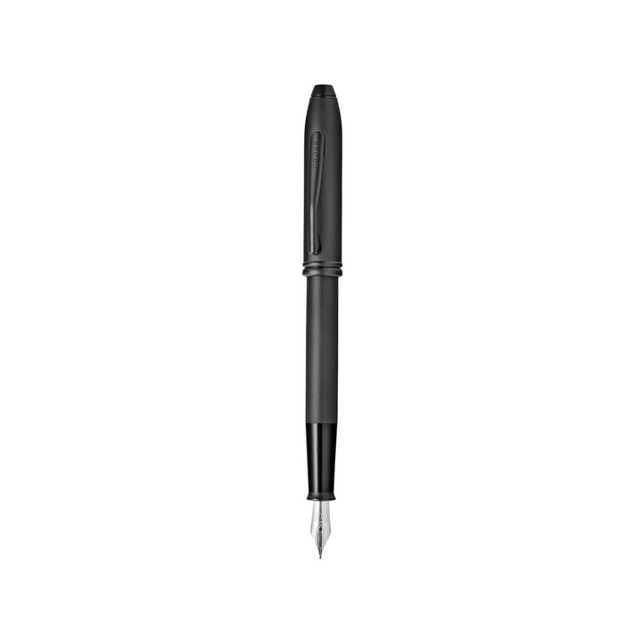 Cross Townsend Fountain Pen in Black Micro — Cross fountain pen — precision nib writing instrument, at Cityluxe Singapore stationery store