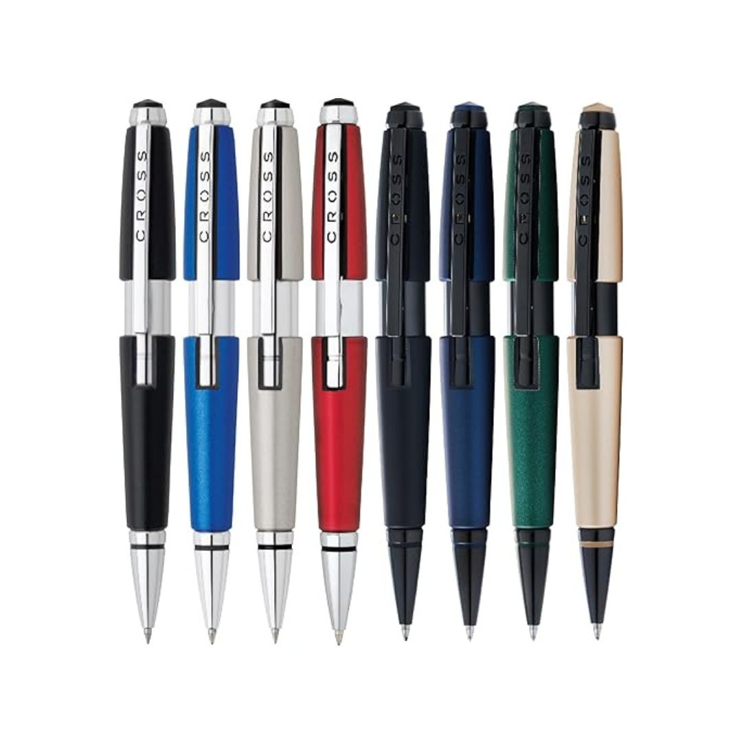 Cross Edge Rollerball Pen in Jet Black — Cross rollerball pen — fluid gel ink writing instrument, at Cityluxe Singapore