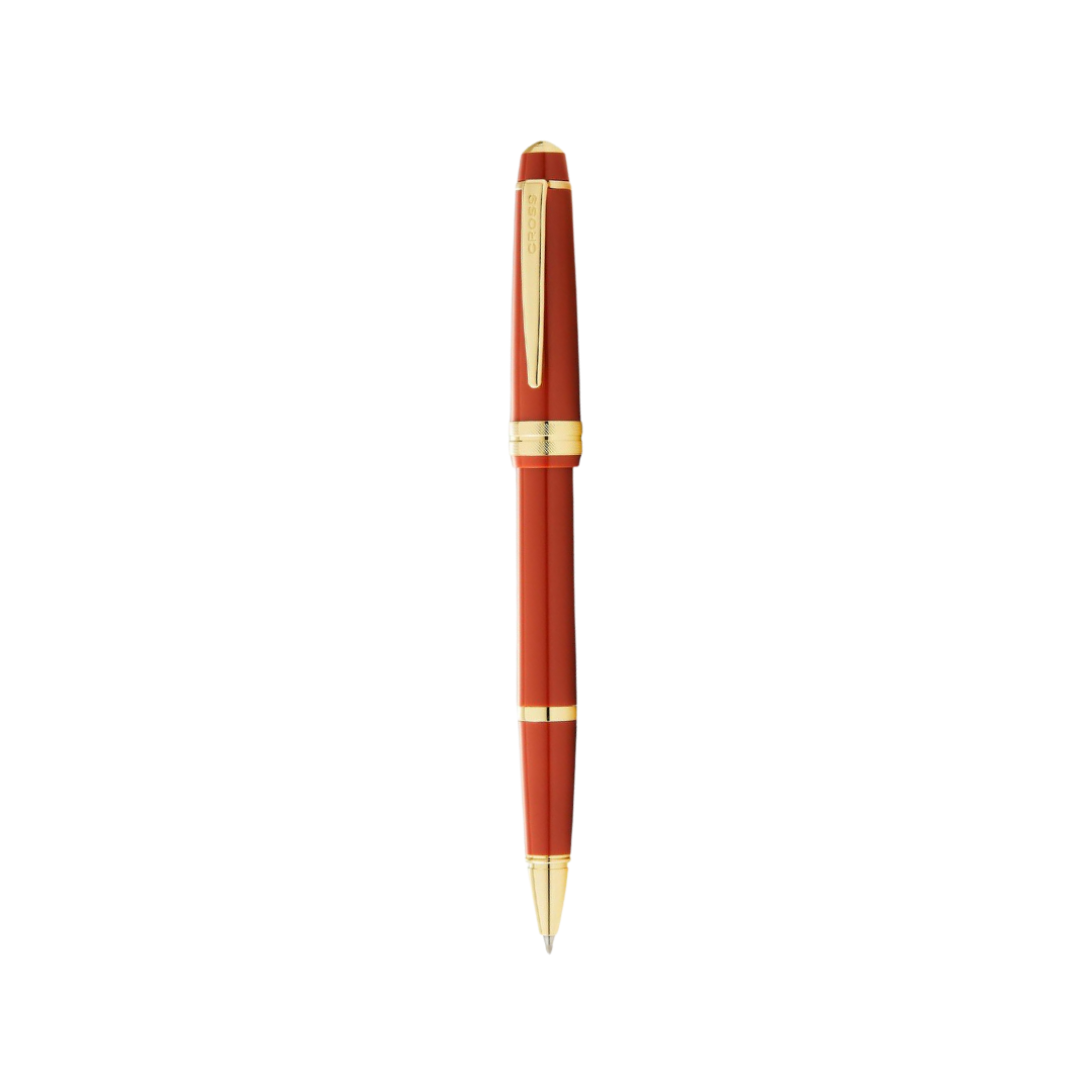 Cross Bailey Light Polished Amber Resin and Gold Tone Rollerball Pen