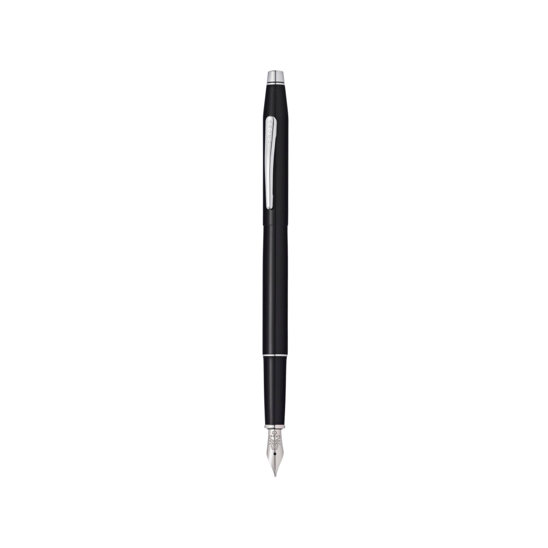 Cross Classic Century Black Lacquer Fountain Pen — Cross fountain pen — precision nib writing instrument, at Cityluxe Singapore stationery store