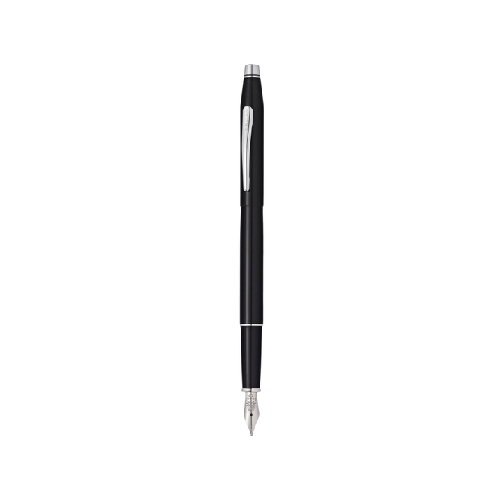Cross Classic Century Black Lacquer Fountain Pen — Cross fountain pen — precision nib writing instrument, at Cityluxe Singapore stationery store