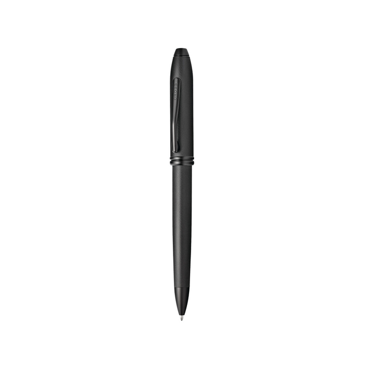 Cross Townsend Black PVD Micro-knurl Ballpoint Pen — Cross ballpoint pen — reliable smooth-writing everyday pen, at Cityluxe Singapore
