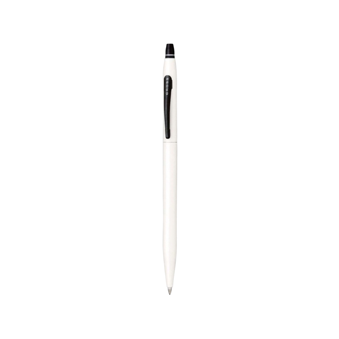 Cross Click White Rollerball Pen — Cross rollerball pen — fluid gel ink writing instrument, at Cityluxe Singapore