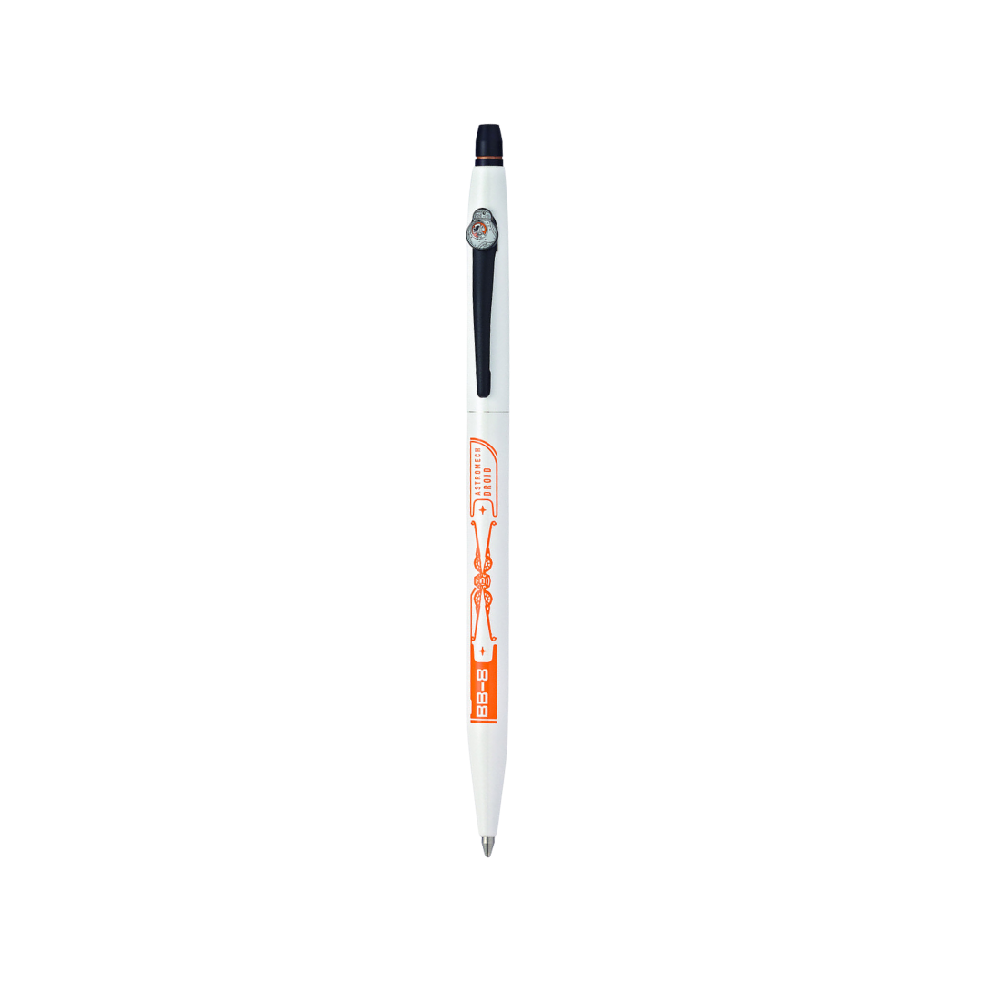 Cross Click Star Wars Rollerball Pen in BB8 — Cross rollerball pen — fluid gel ink writing instrument, at Cityluxe Singapore